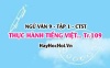 Soạn bài Thực hành tiếng Việt trang 109 Ngữ văn lớp 9 tập 1 Chân trời sáng tạo